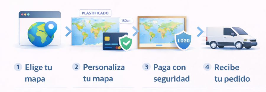 Mapa gigante de Mapas México de 150 cm